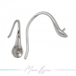 Monachelle in Ottone Goccia 2 Argento 8.6x8.1mm