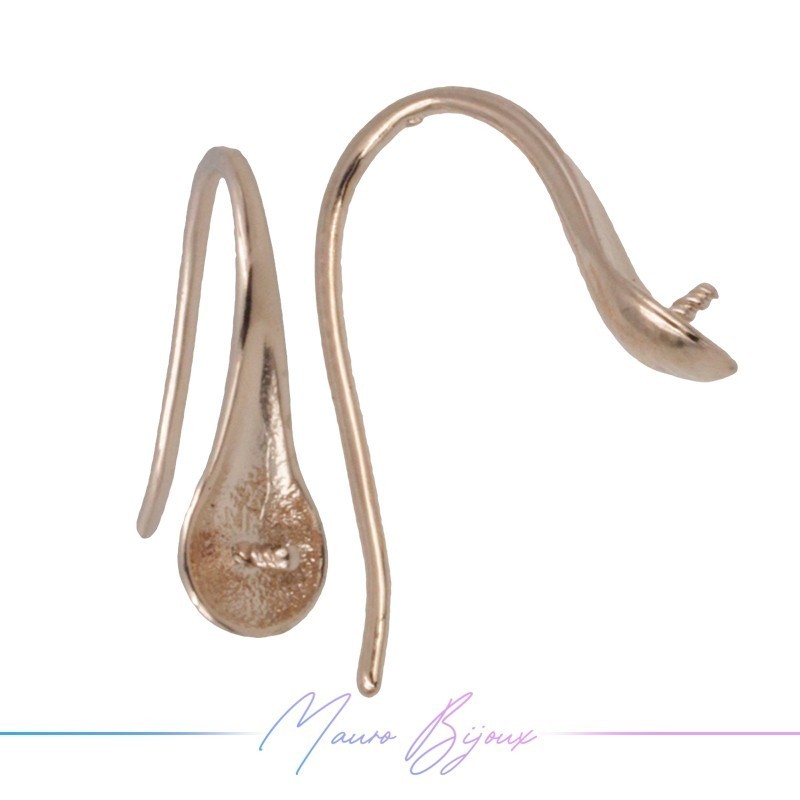 Monachelle in Ottone Goccia 2 Oro Rosa 8.6x8.1mm