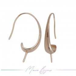 Monachelle in Ottone Goccia 3 Oro Rosa 26.2x13.5mm