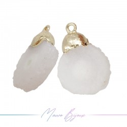 Charm Agate White Gold Edged