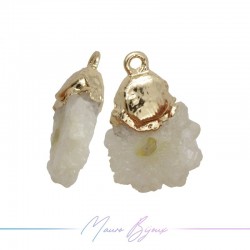 Charm Agate Cream Gold Edged