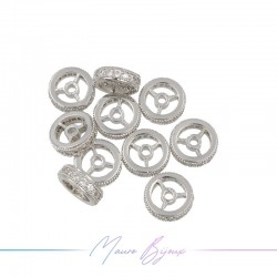 Elementi in Ottone con Strass Argento