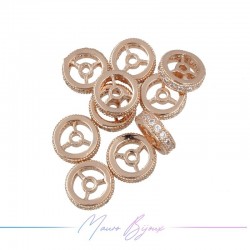 Elements in Brass with Rhinestones Rose Gold Elements in Brass with Rhinestones Rose Gold