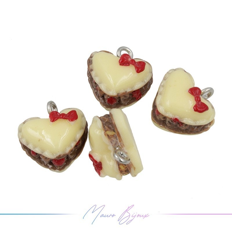 Charms of Resin Heart Yellow Cake