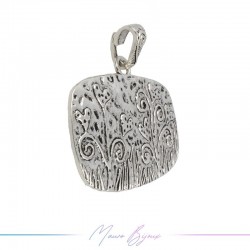 Metal Pendants Rectangle 1 Piece