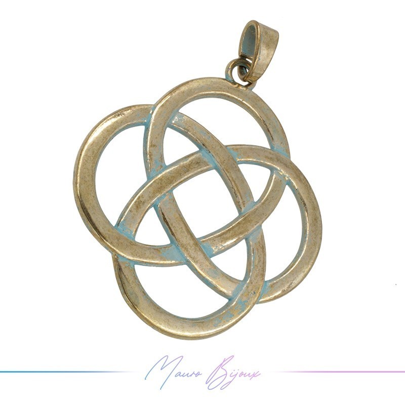 Metal Pendants Irregular Shape  Oro 1 Piece