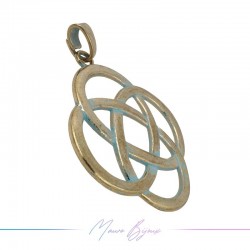 Metal Pendants Irregular Shape  Oro 1 Piece