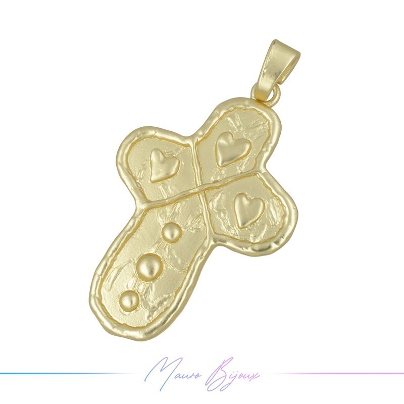 Zamak Pendant Golden Cross 1 Piece