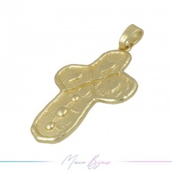 Zamak Pendant Golden Cross 1 Piece