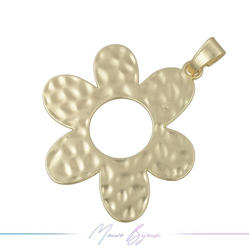 Zamak Pendant Golden Flower 1 Piece