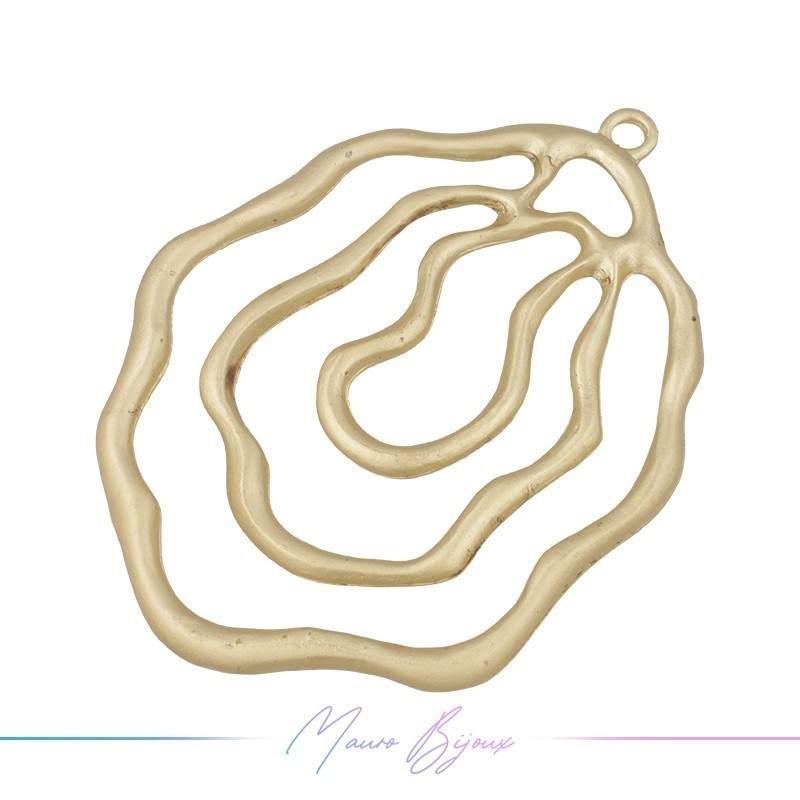 Zamak Pendant Golde Irregular Shape 1 Piece