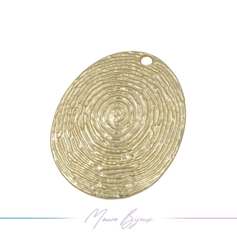 Zamak Pendant Golden Oval 1 Piece