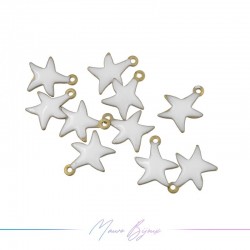 Charms in Brass Enamelled Starfish