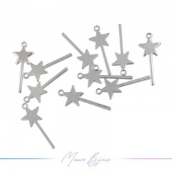 Ciondoli Bacchette Magiche in Ottone Argento