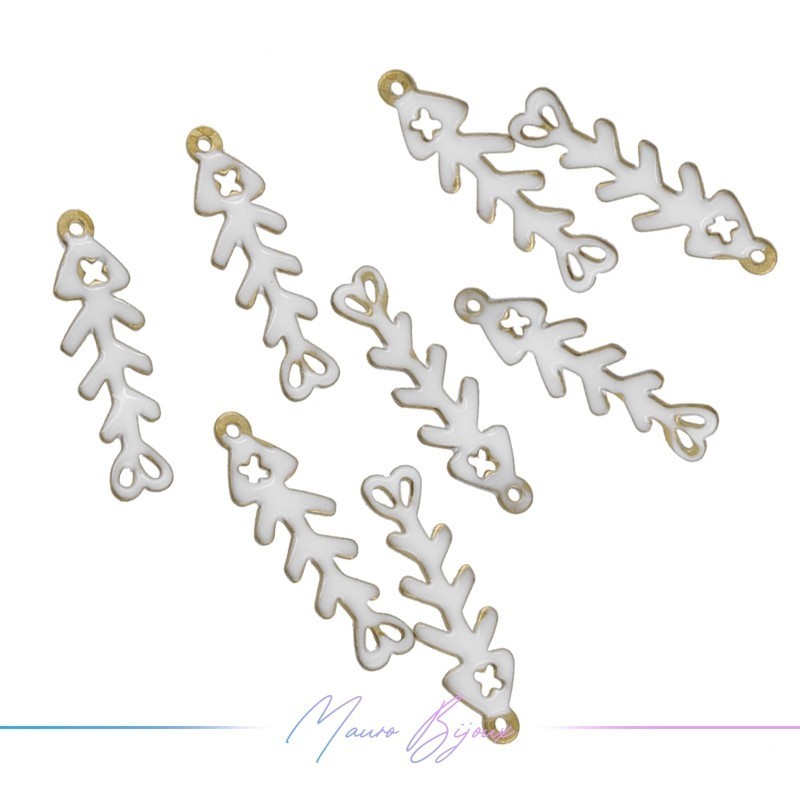 Charms in Brass Enamelled Fishbone