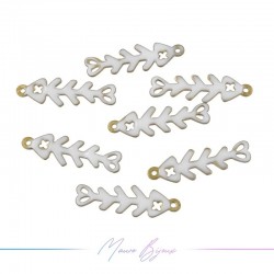 Charms in Brass Enamelled Fishbone
