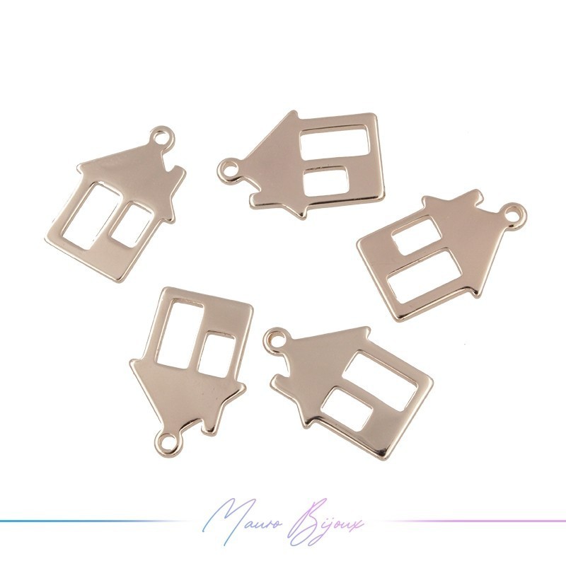 Charms House Mod A in Brass Rose Gold