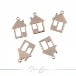 Charms House Mod A in Brass Rose Gold