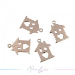 Charms House Mod B in Brass Rose Gold