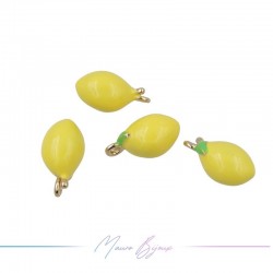 Ciondoli Limone in Ottone Smaltati