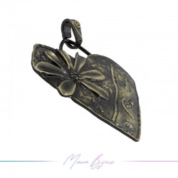 Zamak Pendan Brass Heart B 1 Piece