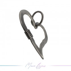 Zamak Pendan Gun Metal Heart A 1 Piece