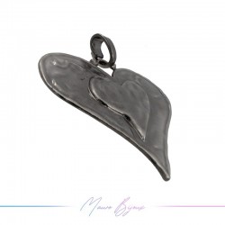 Zamak Pendan Gun Metal Heart D 1 Piece