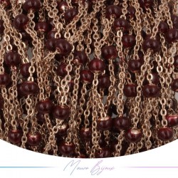 Catena in Acciaio Oro Rosa Smaltati Bordo 1 mt