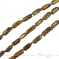 Freshwater Pearls Rectangular Brown 8x20mm