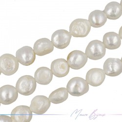 Freshwater Pearls Half Pearls Cream Irregular 14x14mm
