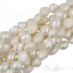 Perle di Fiume forma Mezze Perle Panna Irregolare 14x14mm