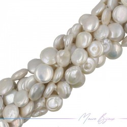 Freshwater Pearls Flat Pad White Irregular 15-17mm
