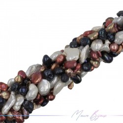 Perle di Fiume forma Irregolare Multicolor 8-10mm