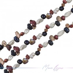 Perle di Fiume forma Irregolare Multicolor 8-10mm