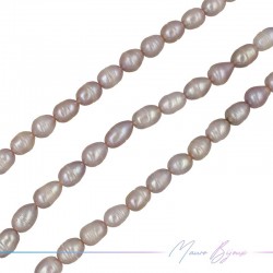 Perle di Fiume Sfera Lilla Irregolare 8-9mm