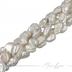 Perle di Fiume  forma Scaramazze Piatte Panna Irregolare 12-17mm