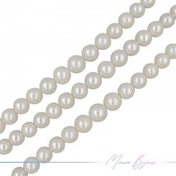 Perle di Fiume forma Tonde Bianca Irregolare 11-14.5mm