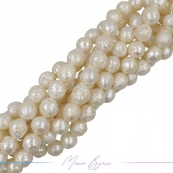 Perle di Fiume forma Irregolare Panna 9.5-11.5mm