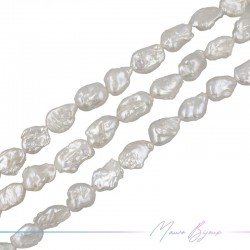 Perle di Fiume forma Scaramazze Bianco 13-22mm