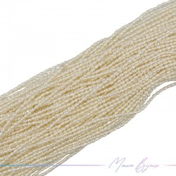 Perle di Fiume forma Ovalini Irregolare Panna 2x3mm