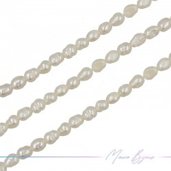 Perle di Fiume forma Ovalini Irregolare Panna 3.5x4.5mm