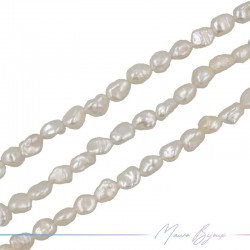 Perle di Fiume forma Grano Irregolare Panna 6-8mm