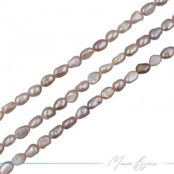 Perle di Fiume forma Sassolini Irregolare Lavanda 7x9mm