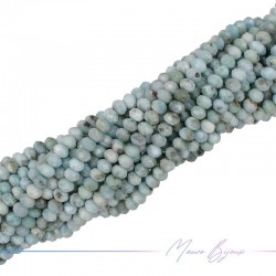 Larimar Rondella Faceted 2mm (Wire of 40 cm)