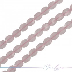 Rose Quartz Oval Faceted 8x10mm (Wire of 40 cm)