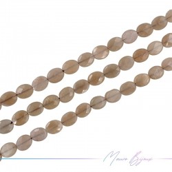 Pietra del Sole Ovale Sfacettata 8x10mm (Filo di 40 cm)