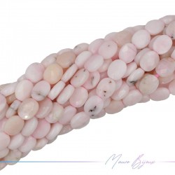 Pink Opal Oval Faceted 8x10mm (Wire of 40 cm)