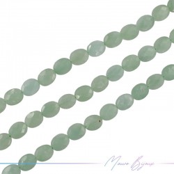 Giada Verde Ovale Sfacettata 8x10mm (Filo di 40 cm)