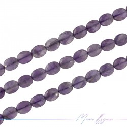 Amethyst Ovale Faceted 8x10mm (Wire of 40 cm)