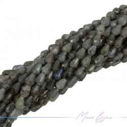 Labradorito Goccia Sfacettata 8x5mm (Filo di 40 cm)